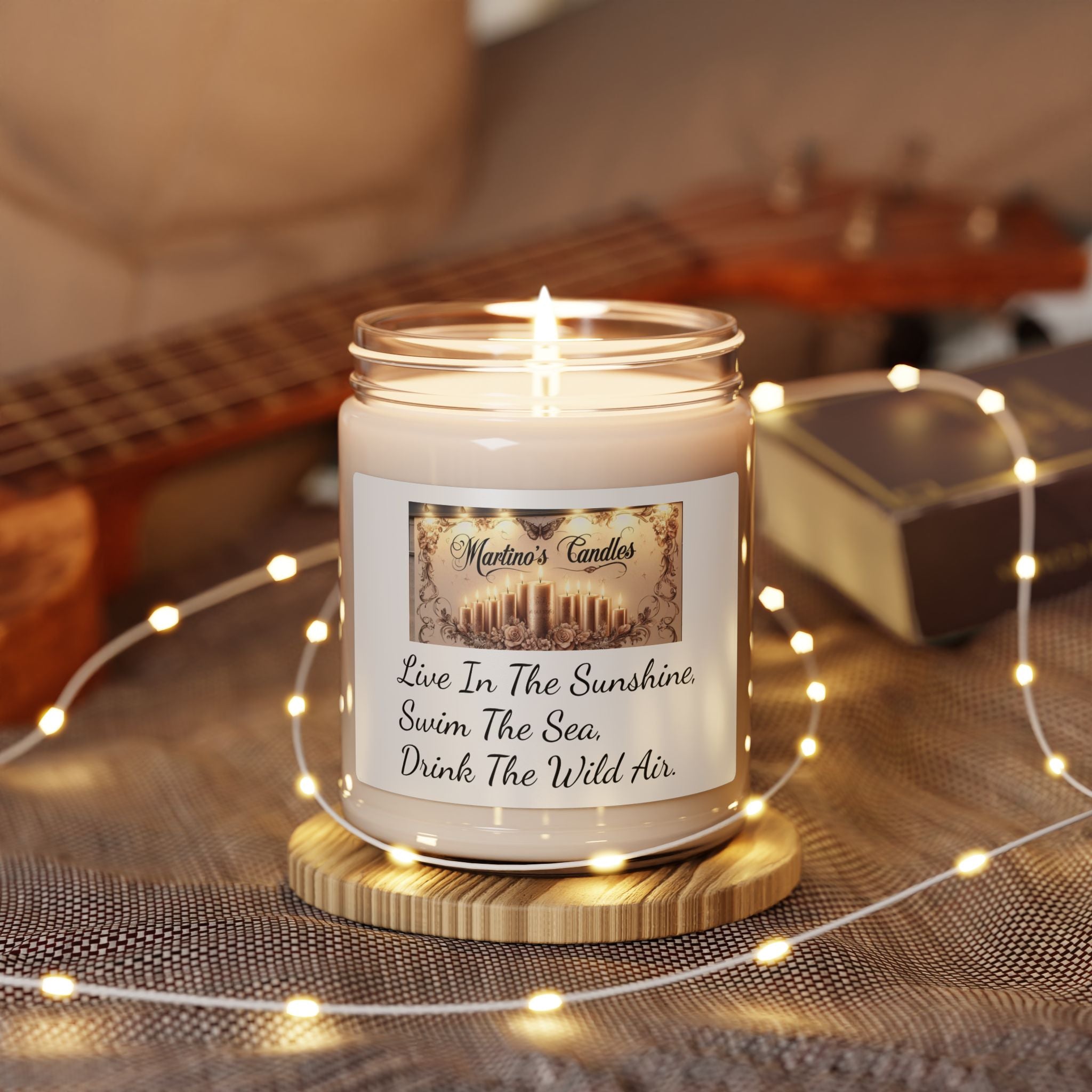 Sea Salt & Orchid Scented Soy Candle, 9oz