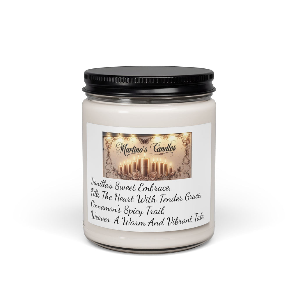 Cinnamon Vanilla Scented Soy Candle, 9oz