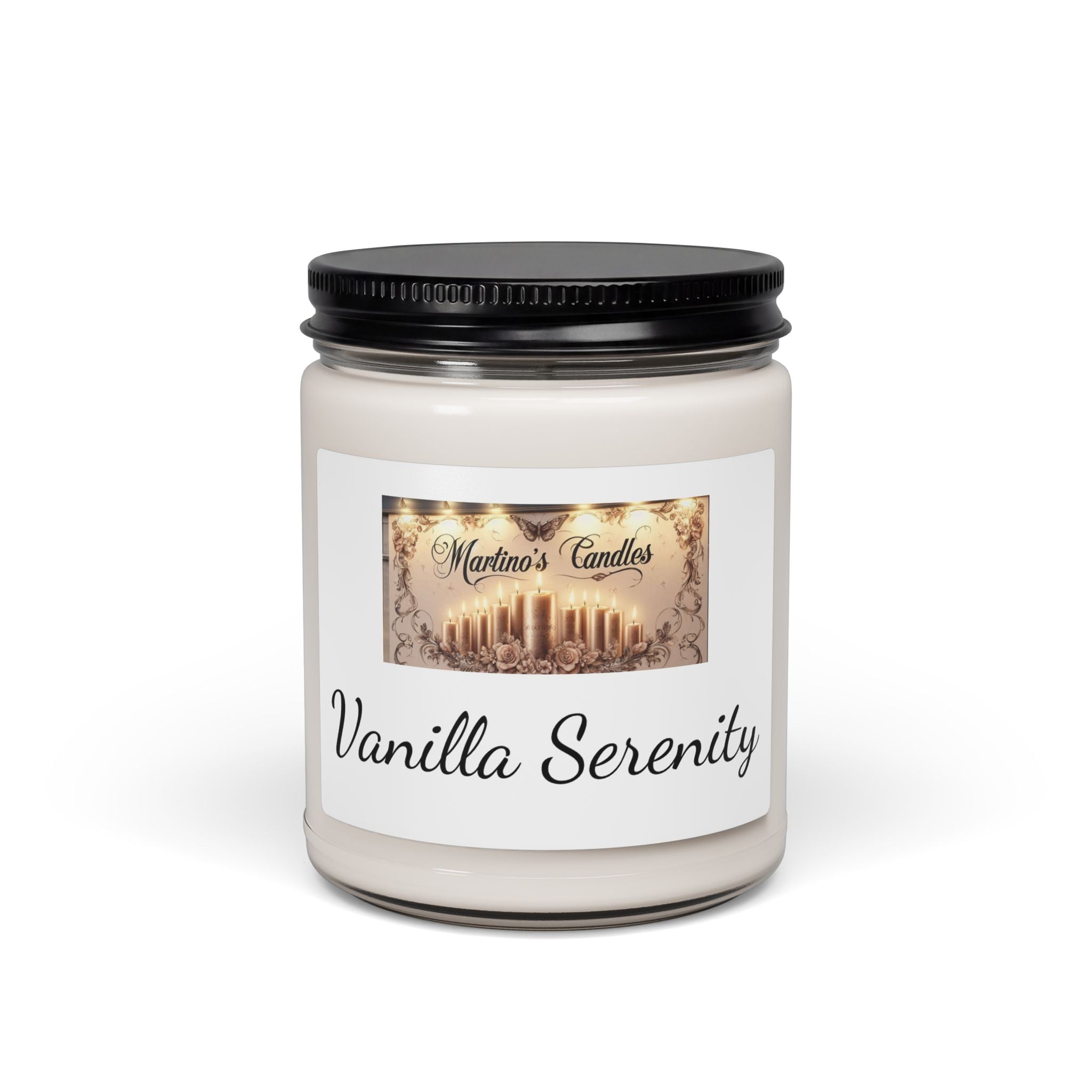 Cinnamon Vanilla Scented Soy Candle, 9oz