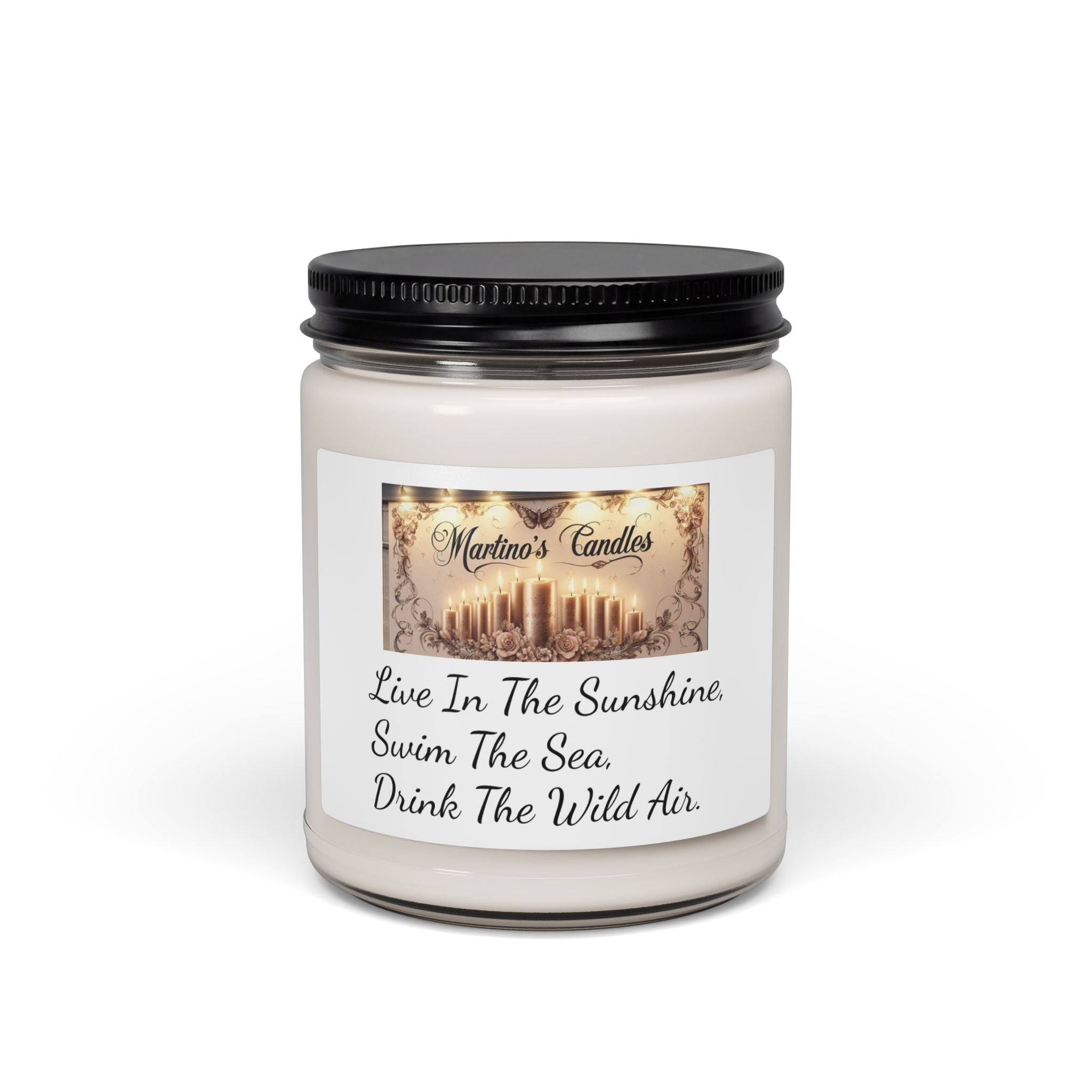 Sea Salt & Orchid Scented Soy Candle, 9oz
