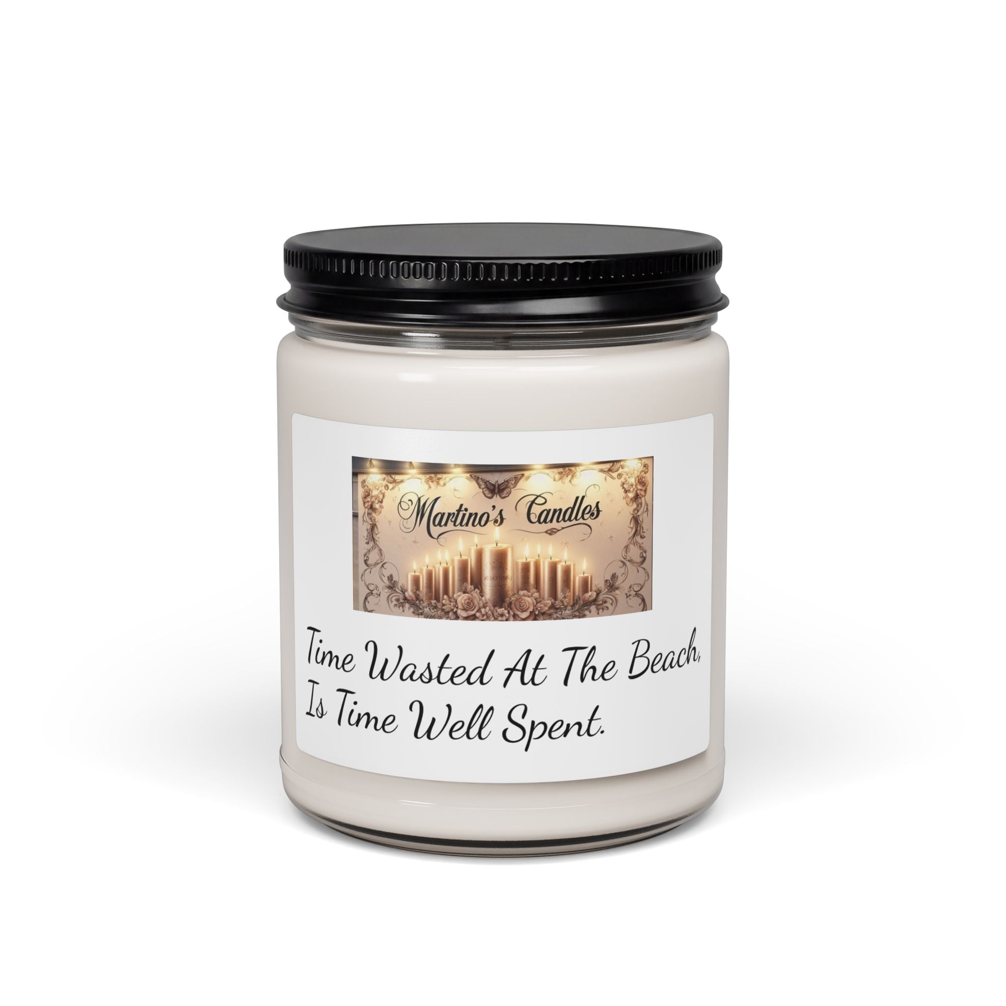 Sea Salt & Orchid Scented Soy Candle, 9oz