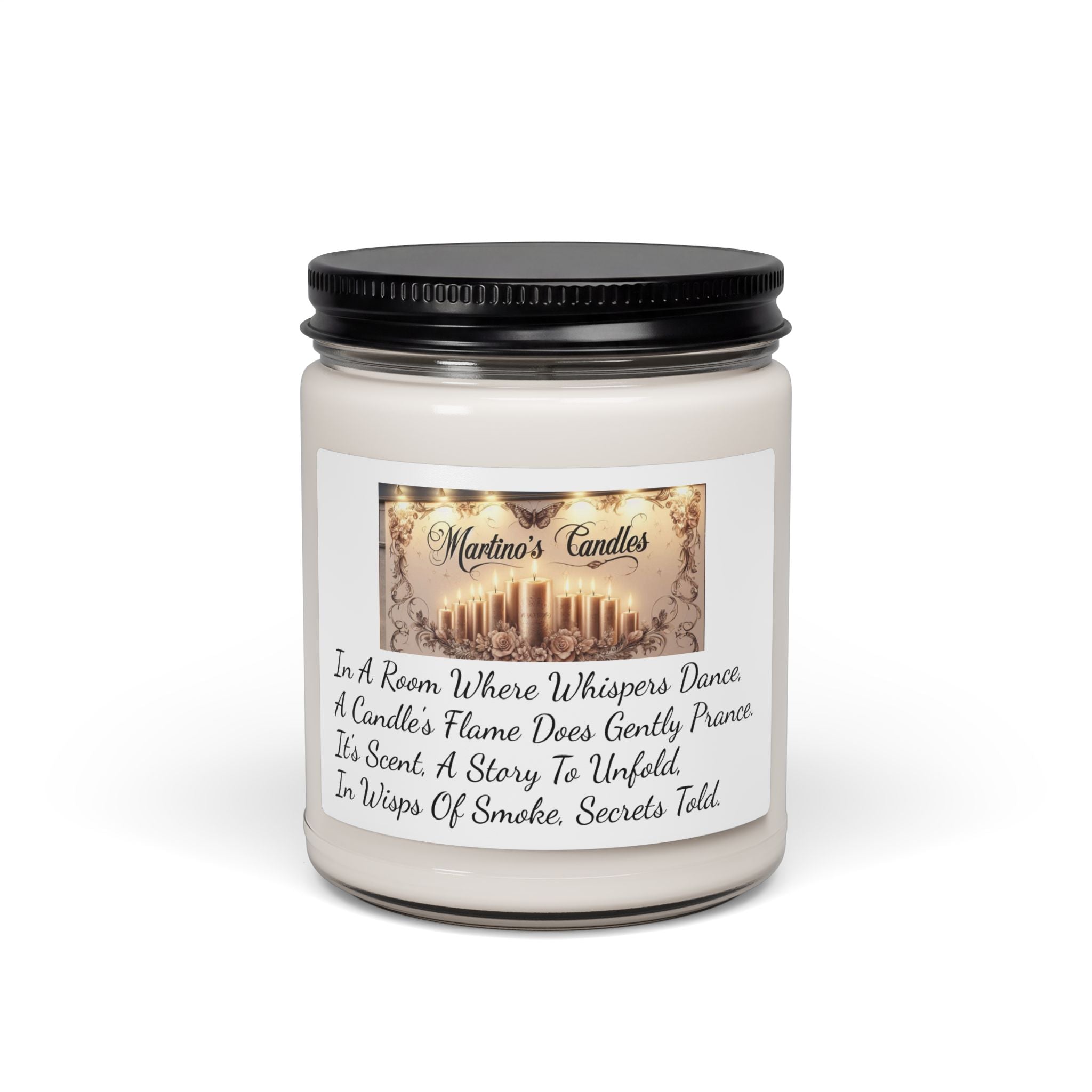 Coconut Cream & Cardamon Scented Soy Candle, 9oz
