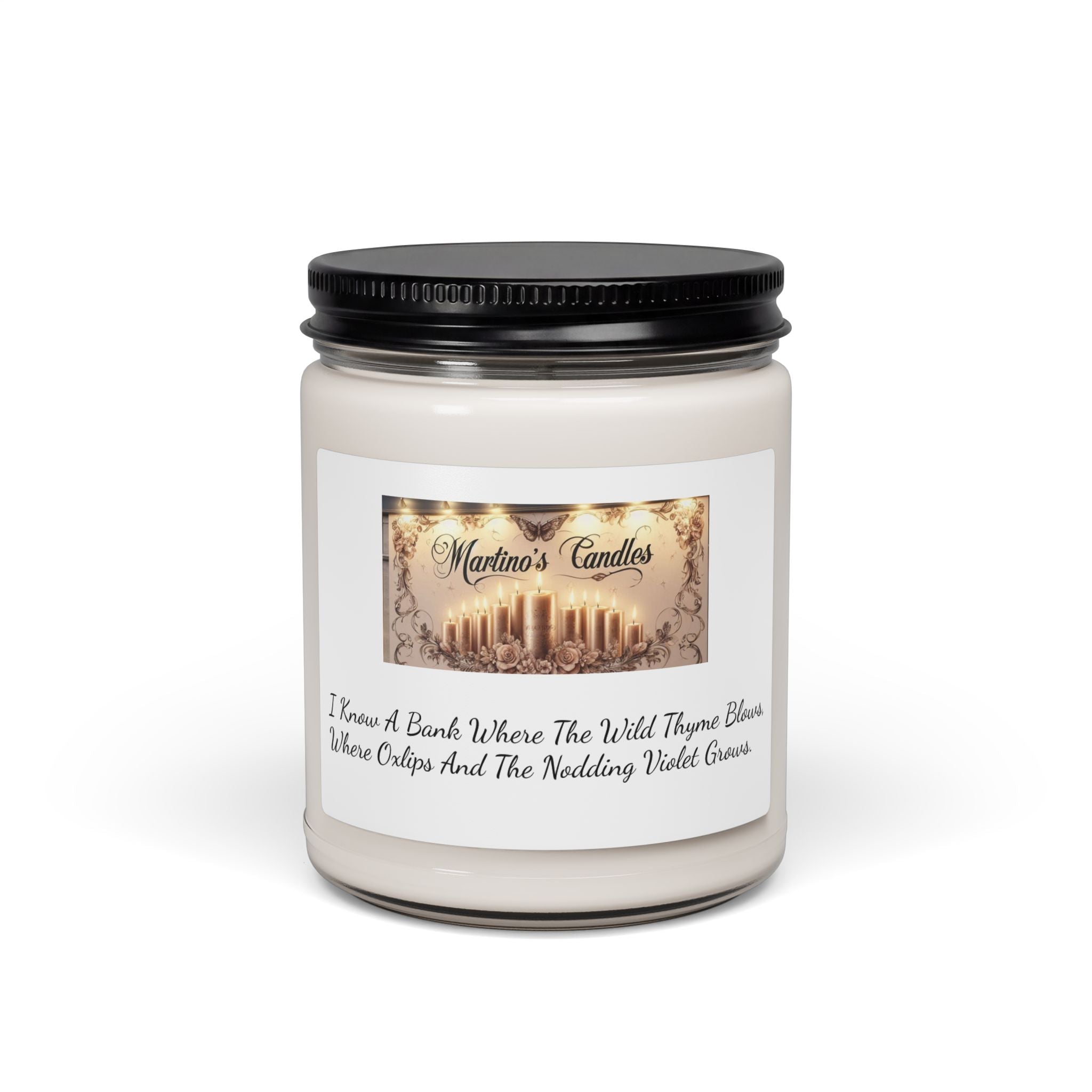 White Sage & Lavender Scented Soy Candle, 9oz