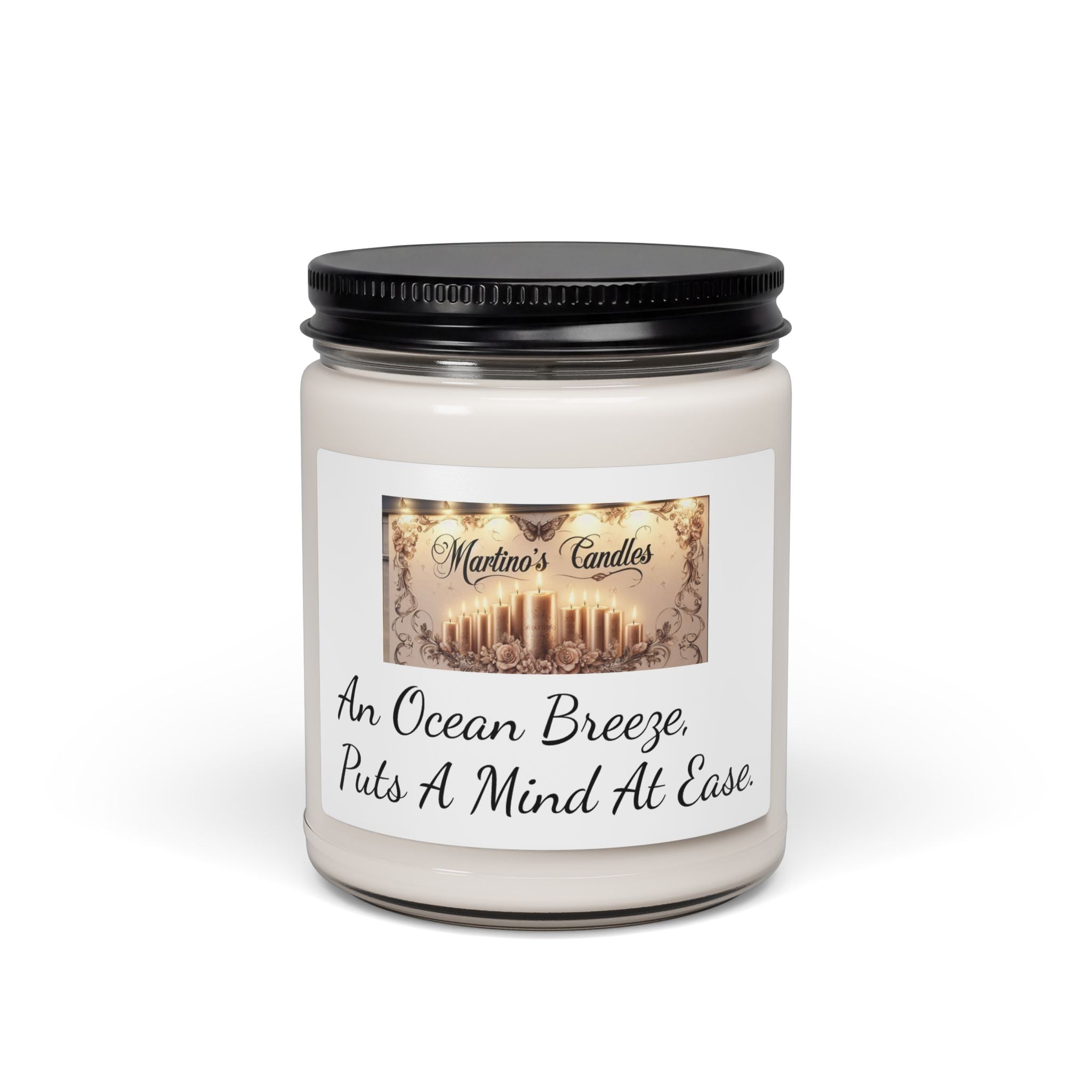 Sea Salt & Orchid Scented Soy Candle, 9oz
